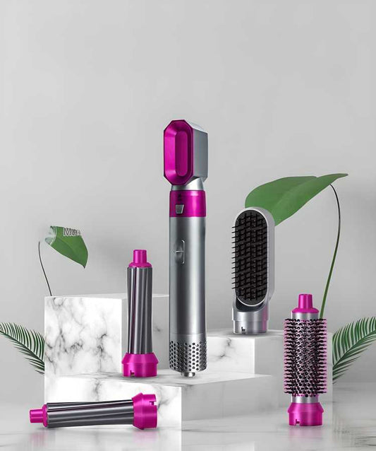 5 in 1 Professional Electric Hair Straightener Comb Brush